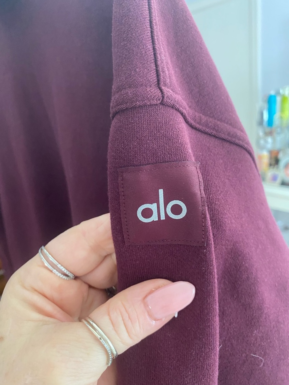 ALO Yoga Plum Crewneck Sweatshirt